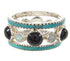 Southwest Multicolor Silver Stackable Ring Set Size 7-3/4 BW64068
